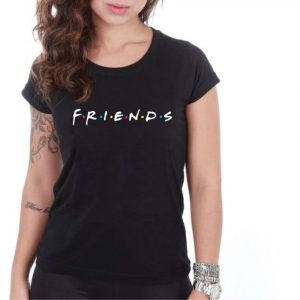 Camiseta Malha Friends – Preto
